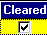 Cleared Checkbox