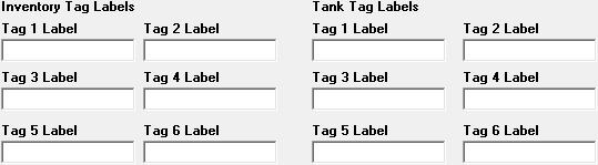 Inventory Tags and Tank Tags